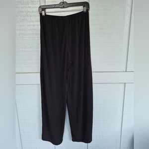 Chico's Travelers Collection Black Straight Leg Pants Chicos Size 2 Fits M To L